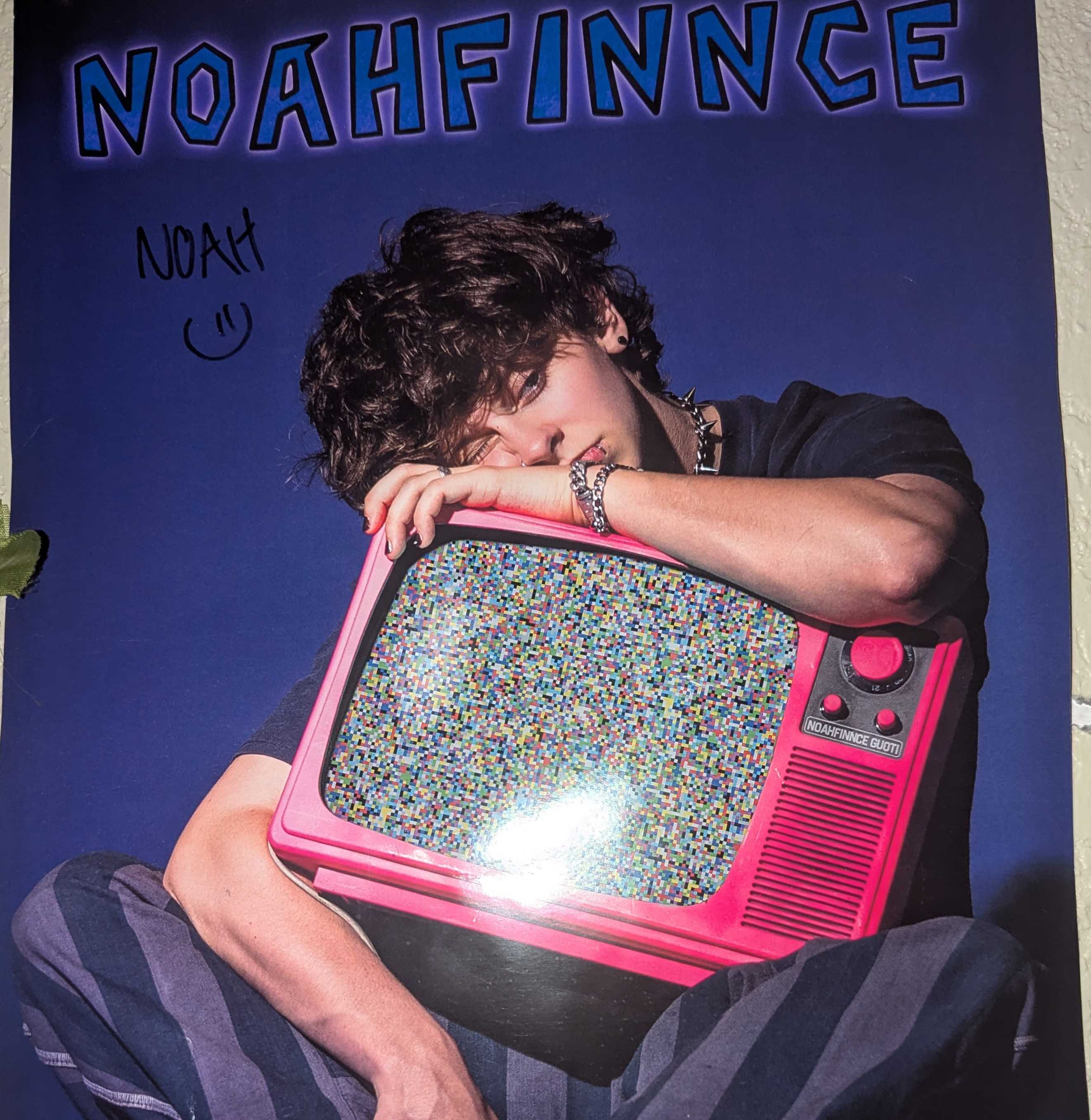 A Purple Poster with Popstar NOAHFINNCE